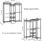 Clothes Rail Heavy Duty Clothing 155x40x182CM