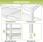 Clothes Rail Heavy Duty for Hanging with 4