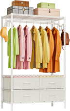 Clothes Rail Heavy Duty for Hanging with 4