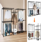 Clothes Rail Heavy Duty Metal Clothing Rack Adjustable