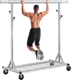 Clothes Rail Heavy Duty Rack on Wheels