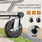Clothes Rail Heavy Duty Rack on Wheels