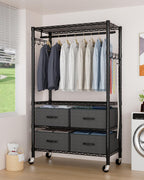 Clothes Rail Rack for Hanging 3 Tiers Adjustable