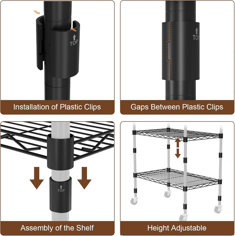 Clothes Rail Rack for Hanging 3 Tiers Adjustable