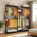 Clothes Rail Rack for Hanging 3 Tiers Adjustable