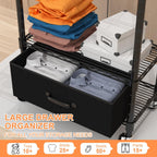 Clothes Rail Rack for Hanging 3 Tiers Adjustable