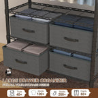 Clothes Rail Rack for Hanging 3 Tiers Adjustable