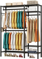 Clothes Rail Rack with Hanging Rods and Adjustable