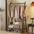 Clothes Rail Rack with Shelf and Hook Sturdy