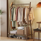 Clothes Rail Rack with Shelf and Hook Sturdy