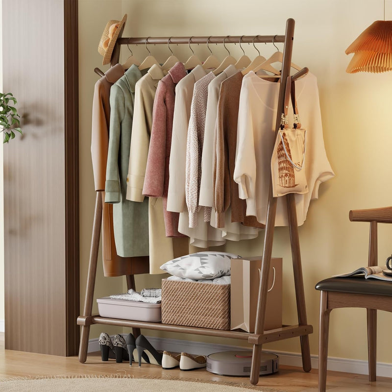 Clothes Rail Rack with Shelf and Hook Sturdy