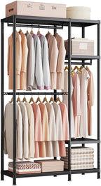 Clothes Rail Tall Metal Open Wardrobe