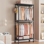 Clothes Rail Tall Metal Open Wardrobe