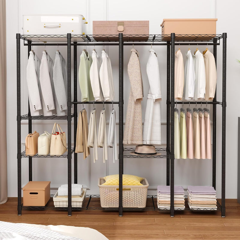 Clothes Rail Tall Metal Open Wardrobe