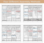 Clothes Rail Tall Metal Open Wardrobe