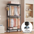 Clothes Rail Tall Metal Open Wardrobe