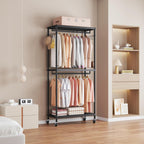 Clothes Rail Tall Metal Open Wardrobe