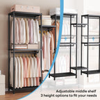 Clothes Rail Tall Metal Open Wardrobe