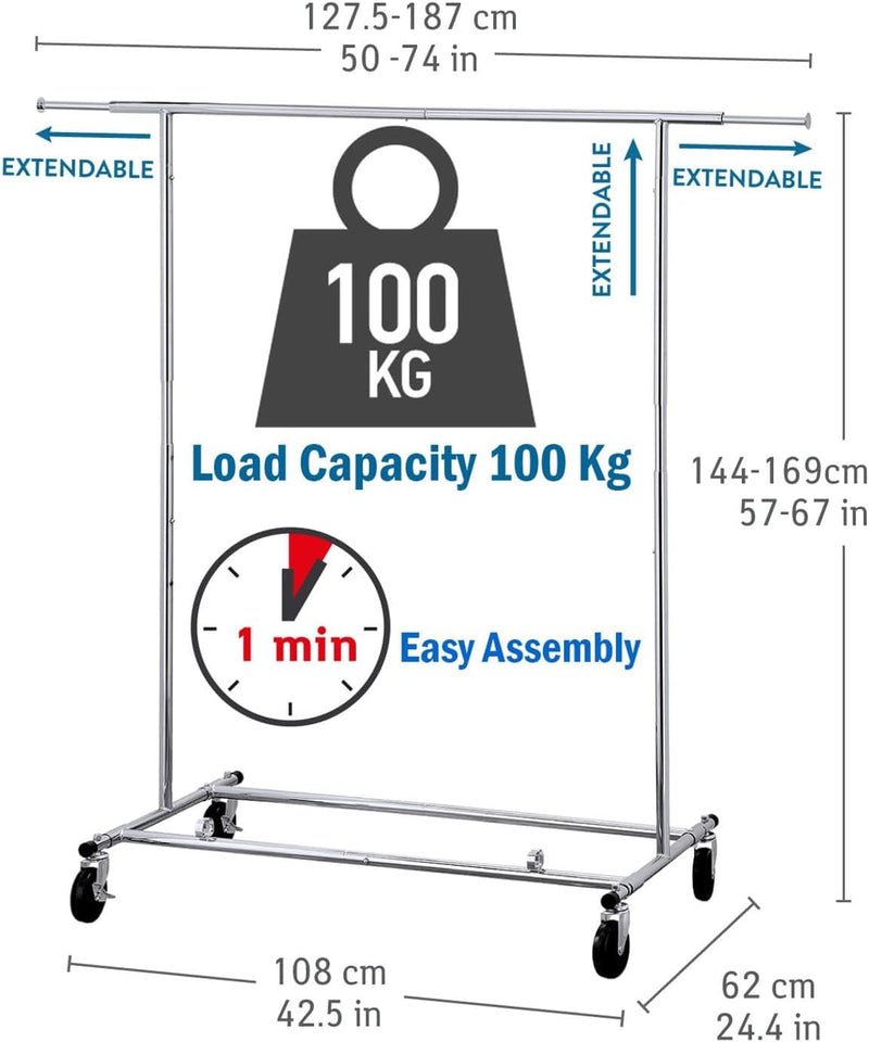 Clothes Rail with Cover