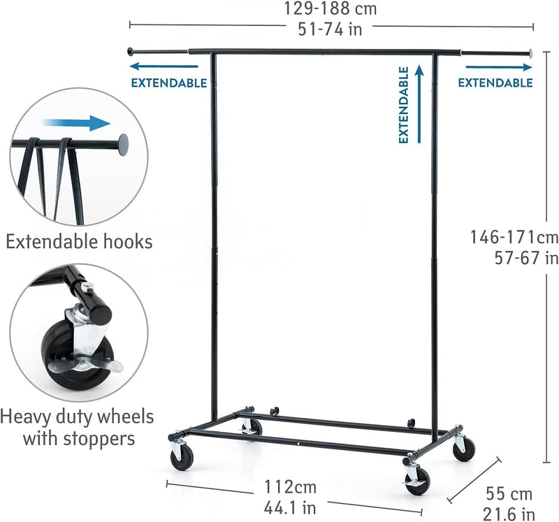 Clothes Rail with Cover