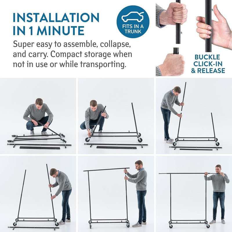 Clothes Rail with Cover