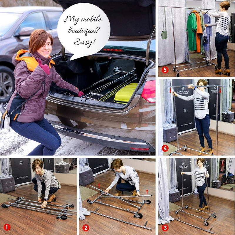 Clothes Rail with Cover