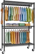 Clothes Rail with Storage Shelves