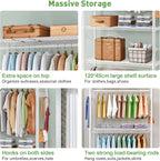 Clothes Rail with Storage Shelves