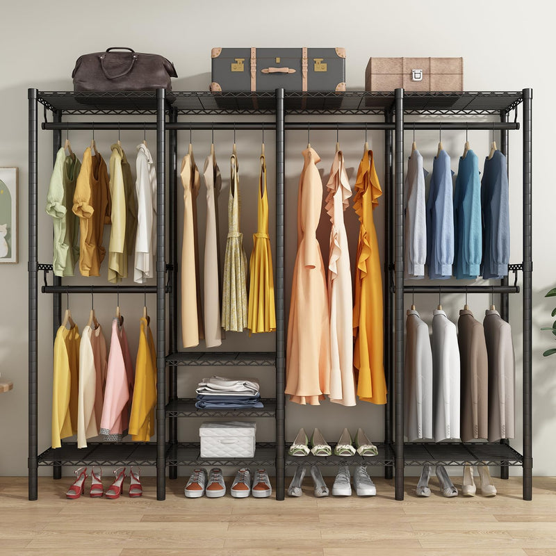 Clothes Rails Heavy Duty Clothing Rail Freestanding Wardrobe