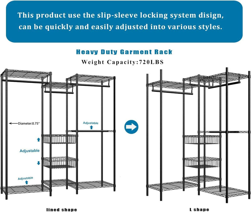 Clothes Rails Heavy Duty Clothing Rail Garment Rack