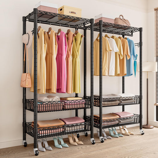 Clothes Rails with Wheels