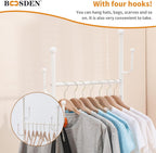 Clothing Rack with Wheels Rolling Clothes Double Deck