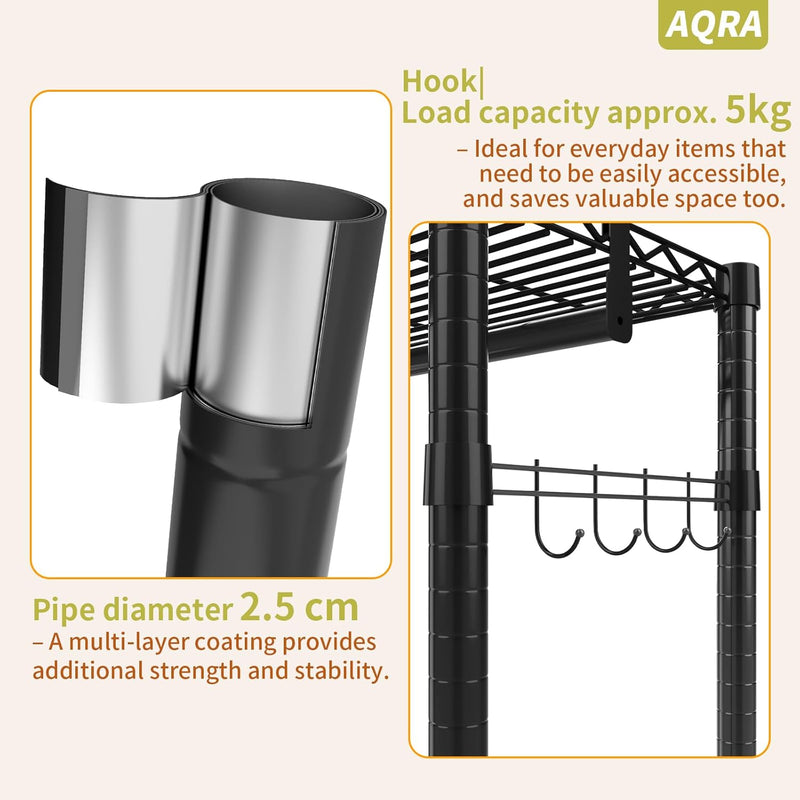 Clothing Rail Clothes Rack 147cmx44cmx197CM 275KG