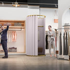 Clothing Store Fitting Room with Shading Curtain