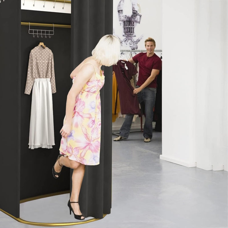 Clothing Store Fitting Room with Shading Curtain Portable