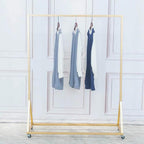 Clothing Store Modern Rolling Display Stands with Wheels