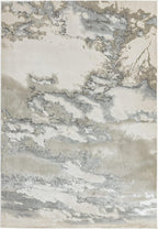 Cloud Modern Shiny Abstract Marbled Pattern Rug Hallway