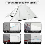 Cloud Up 2 Person Backpacking Tent Waterproof Double