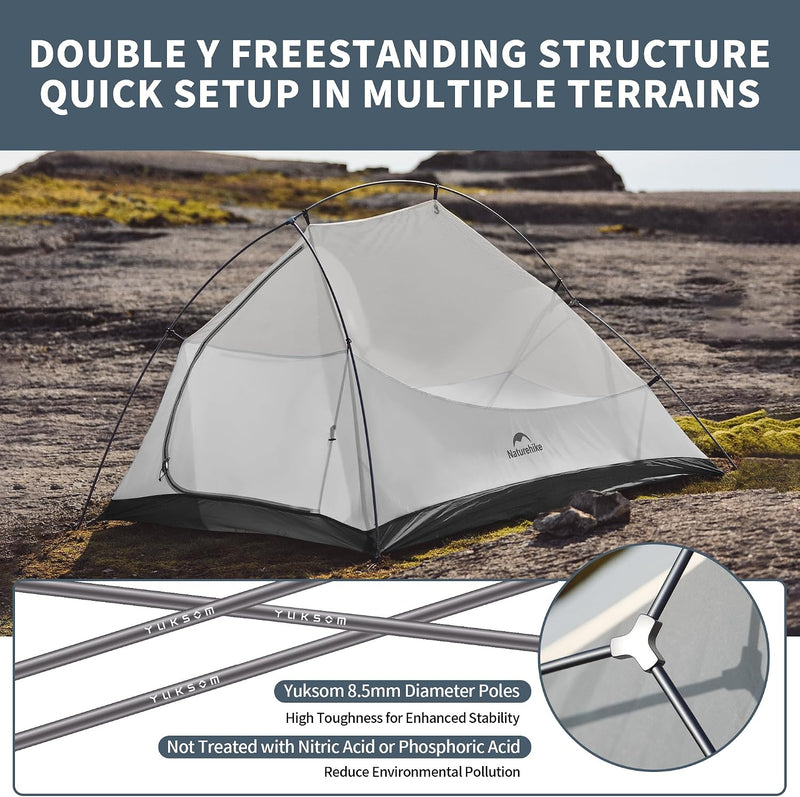 Cloud Up 2 Person Backpacking Tent Waterproof Double