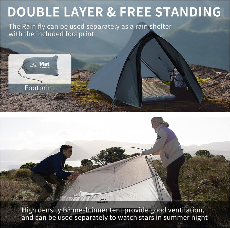 Cloud Up 2 Person Backpacking Tent Waterproof Double