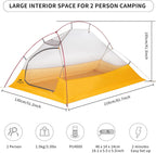 Cloud Up Ultralight Camping Tent Backpacking
