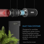 Cloudline Pro T4 Quiet 100MM Inline Duct Fan