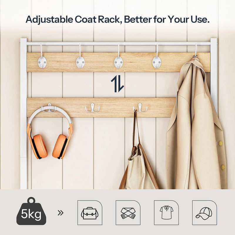 Coat and Shoe Rack with Storage Hall Tree