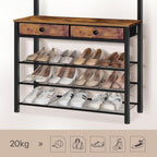 Coat and Shoe Rack with Storage Hall Tree