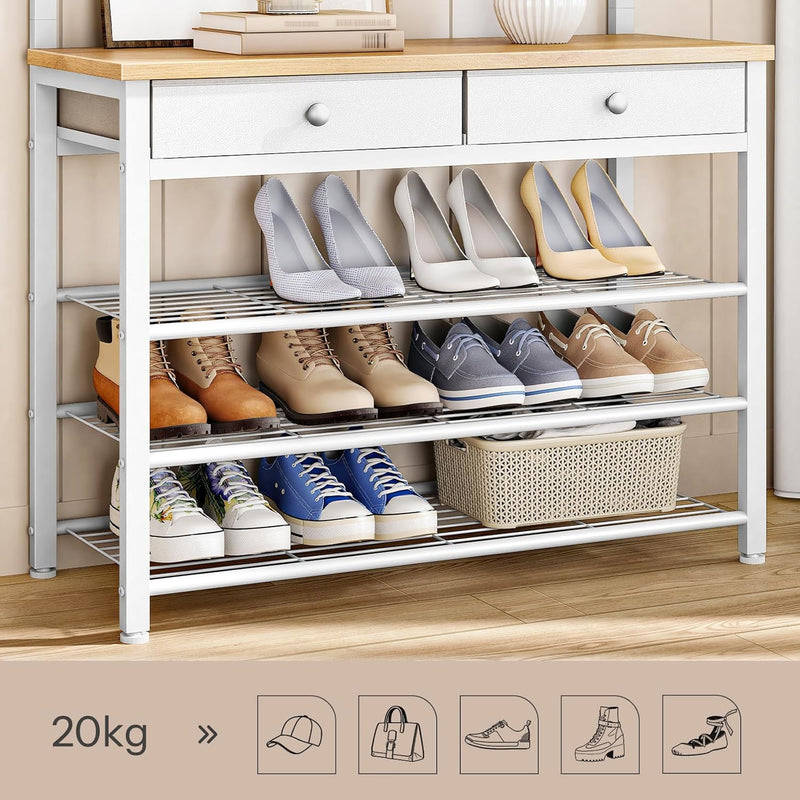 Coat and Shoe Rack with Storage Hall Tree