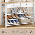 Coat and Shoe Rack with Storage Hall Tree
