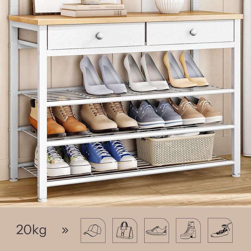 Coat and Shoe Rack with Storage Hall Tree