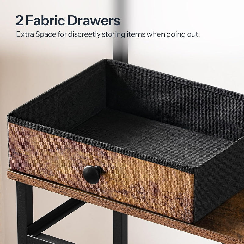 Coat and Shoe Rack with Storage Hall Tree