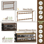 Coat Rack Bamboo Hall Tree Entryway Shoe Bench