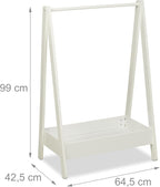 Coat Rack Children Clothes Rail with Shelf Kids
